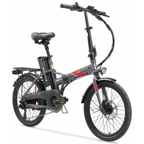 ARORA MİLAN MAX ELEKTRİKLİ BİSİKLET GRİ