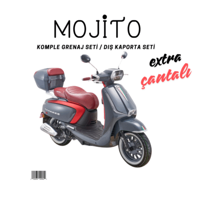 Arora Mojito Füme Gri Grenaj Seti 22 Parça + Çantalı